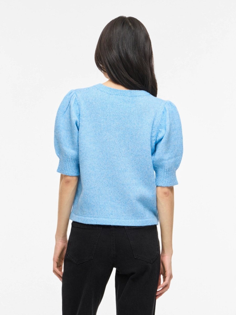 Pulls - Vibibbi Short 2/4 Sleeve Knit Top van Vila