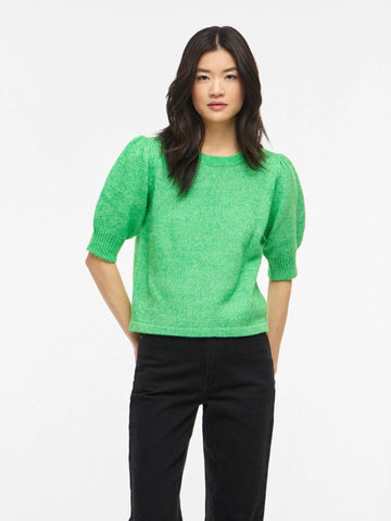 Pulls - Vibibbi Short 2/4 Sleeve Knit Top van Vila