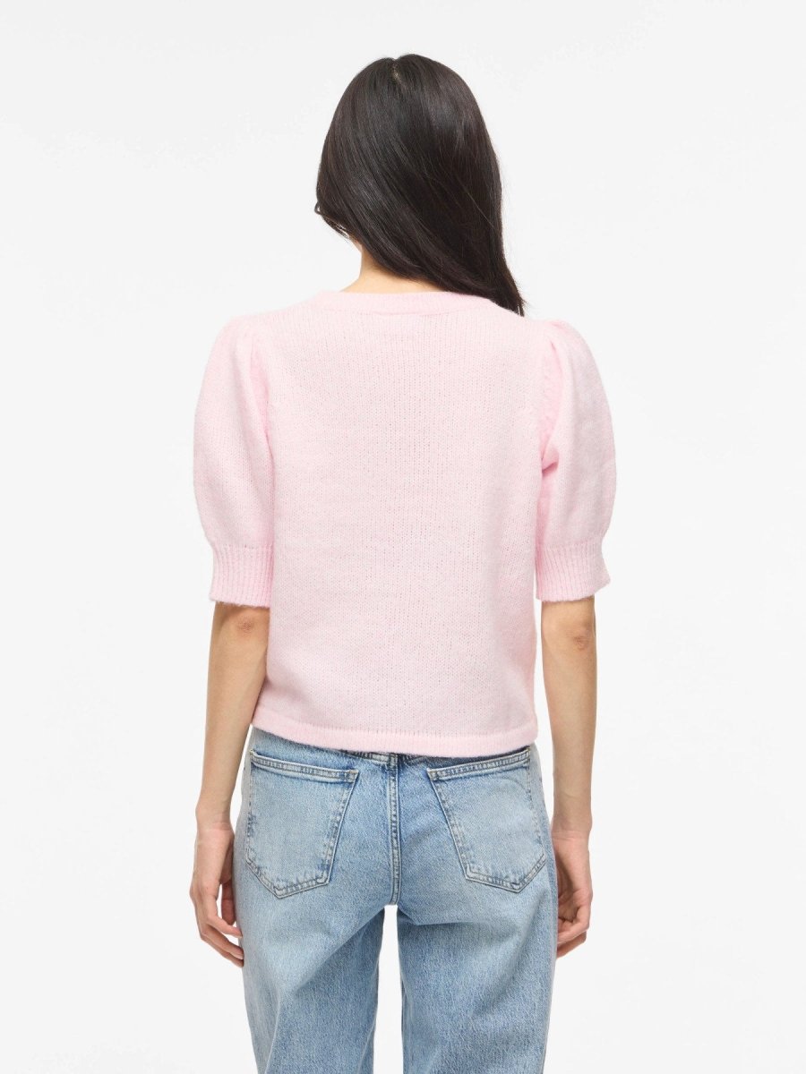Pulls - Vibibbi Short 2/4 Sleeve Knit Top van Vila