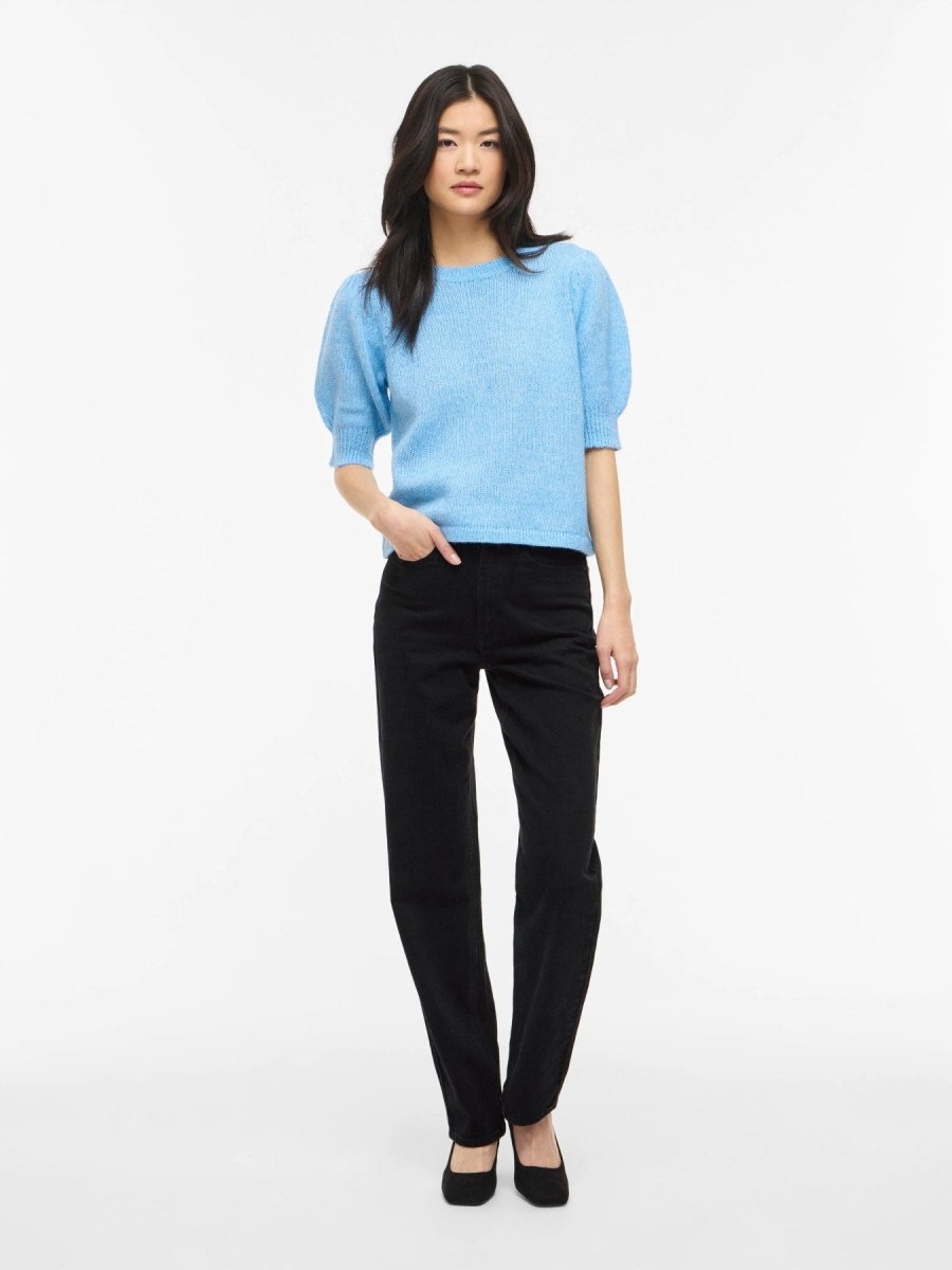 Pulls - Vibibbi Short 2/4 Sleeve Knit Top van Vila