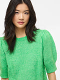 Kelly green Pulls - Vibibbi Short 2/4 Sleeve Knit Top van Vila