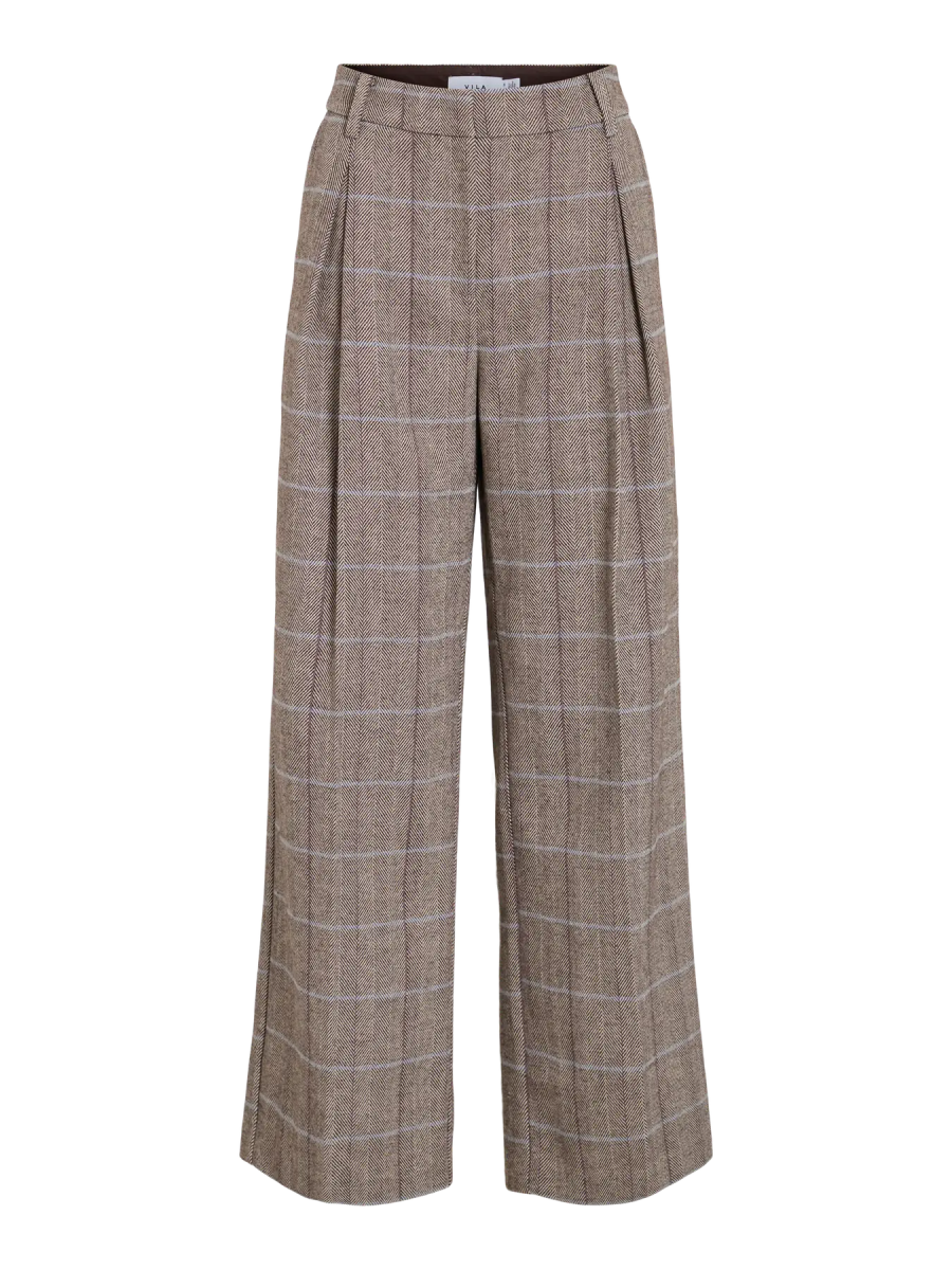 Vicelin Hw Wide Tailored Pants van Vila – Broeken voor dames | Meisjes Brugge