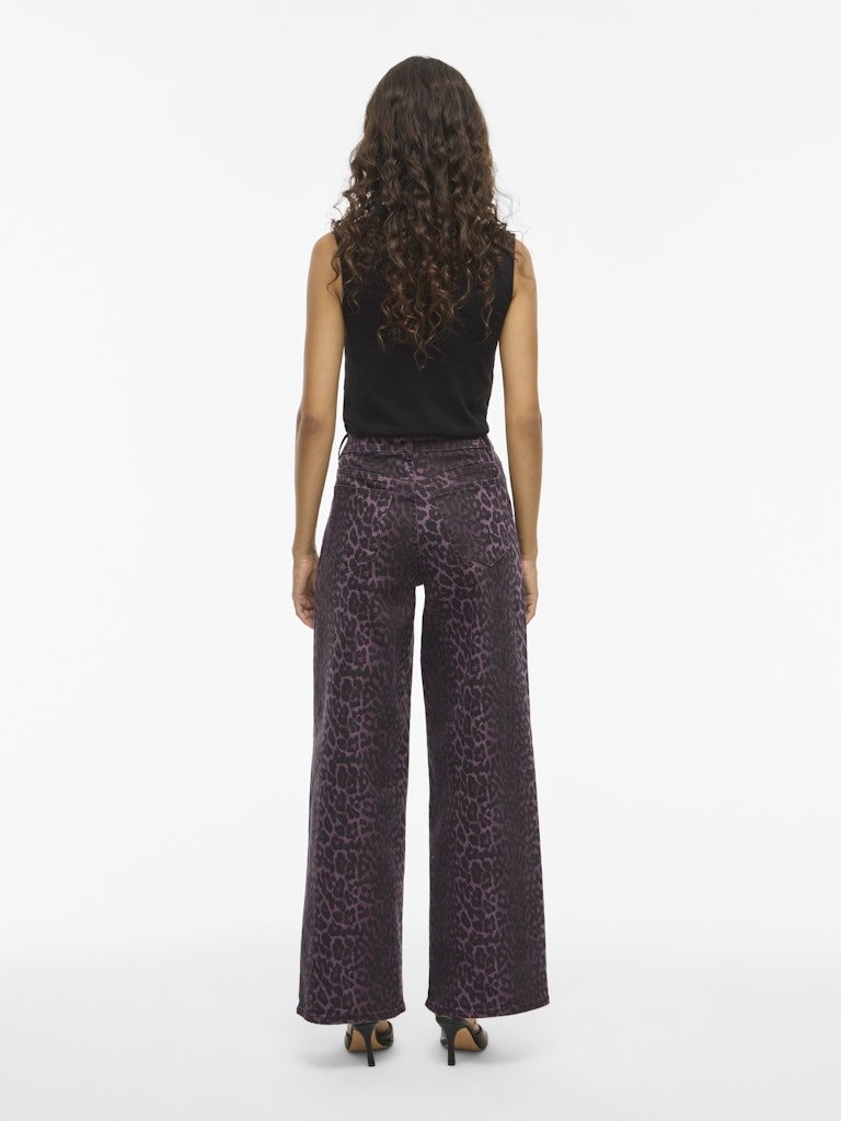 Vichia Hw Colorful Leo Jeans - koop Jeans van Vila bij Meisjes Brugge