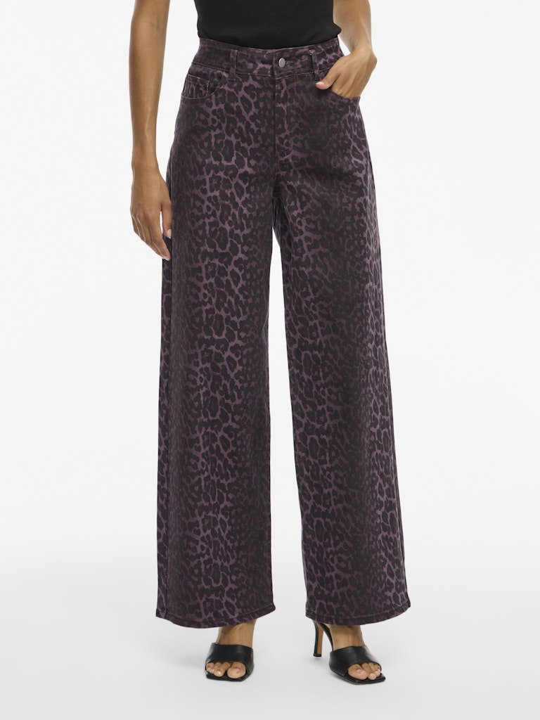 Vichia Hw Colorful Leo Jeans - koop Jeans van Vila bij Meisjes Brugge