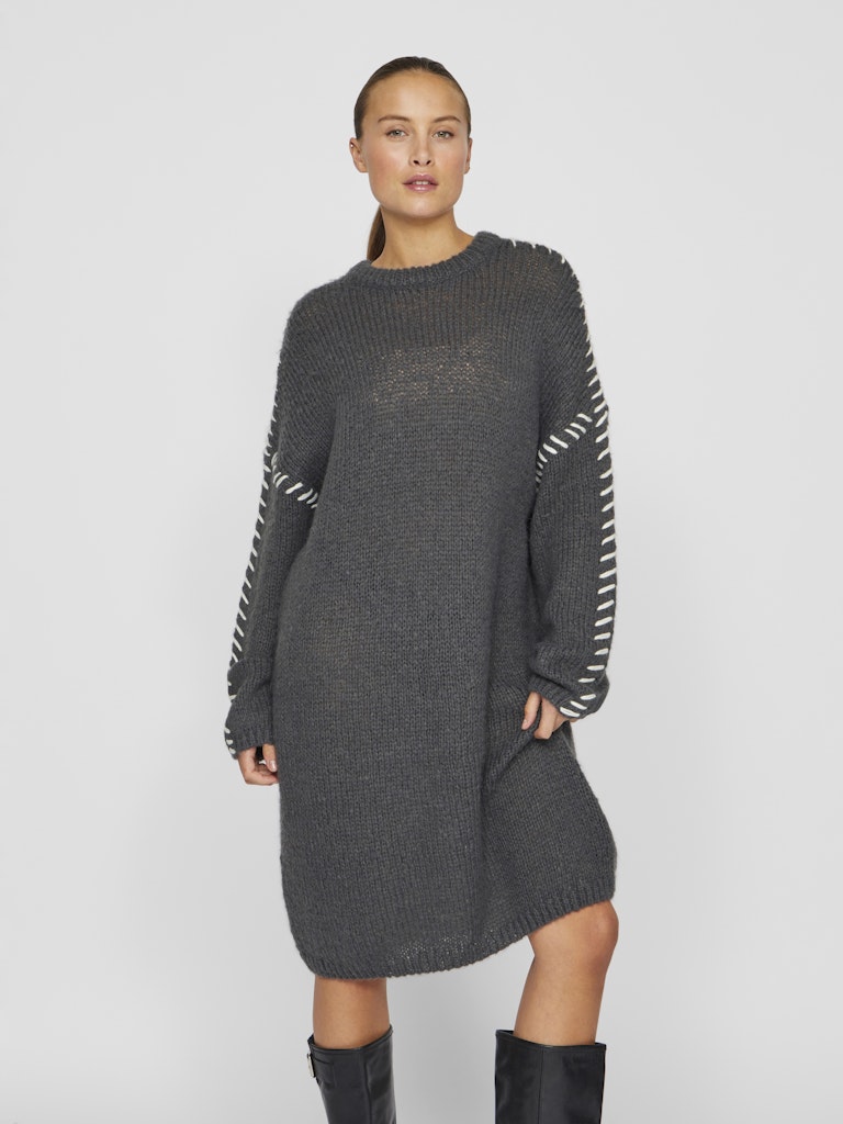 Jurken - Vichoca New L/S Knit Dress van Vila