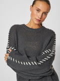 Jurken - Vichoca New L/S Knit Dress van Vila