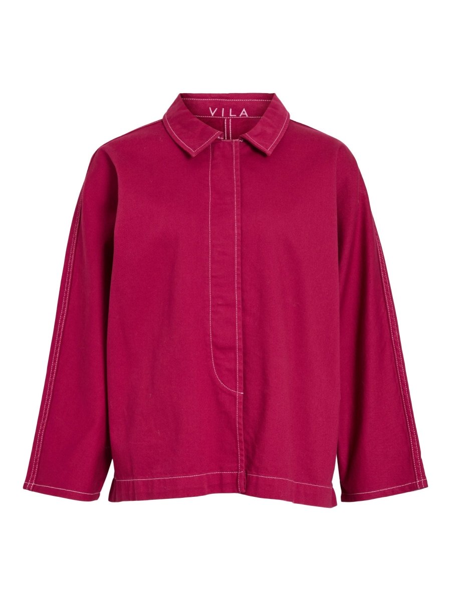 Anemone Shirts - Vicreek L/S Oversize Denim Shirt van Vila