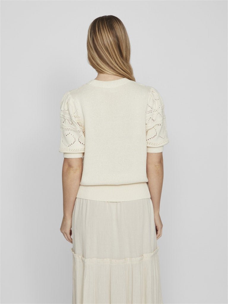 Vidafna 2/4 Knit Top 4 van Vila – Pulls voor dames | Meisjes Brugge