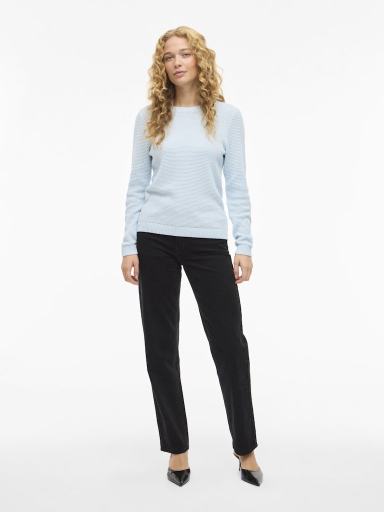 Vidalo O-Neck L/S Knit Top Noos van Vila – Pulls voor dames | Meisjes Brugge