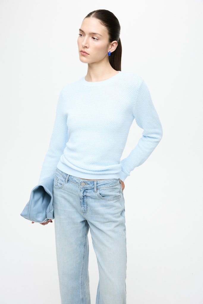 Vidalo O-Neck L/S Knit Top Noos van Vila – Pulls voor dames | Meisjes Brugge