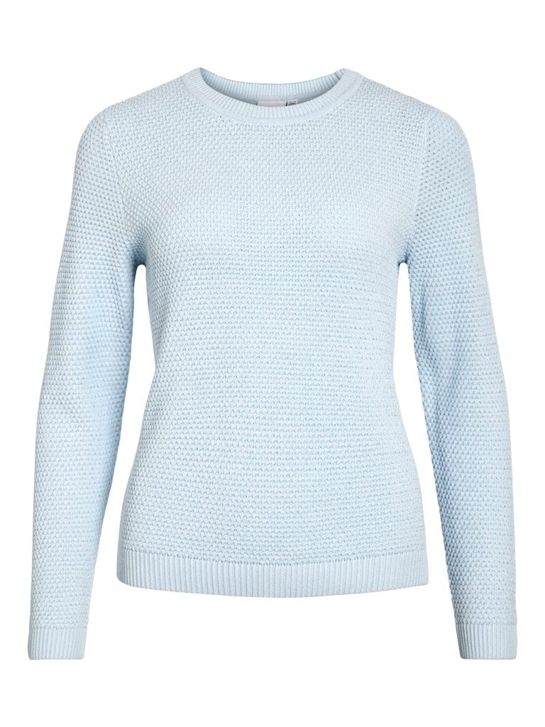 Vidalo O-Neck L/S Knit Top Noos van Vila – Pulls voor dames | Meisjes Brugge