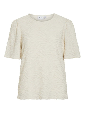 Videnea O - Neck 2/4 Top - koop Tops van Vila bij Meisjes Brugge