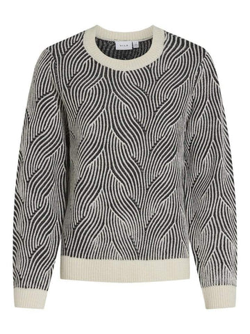 Pulls Vidoreen O-Neck L/S Knit Top van Vila