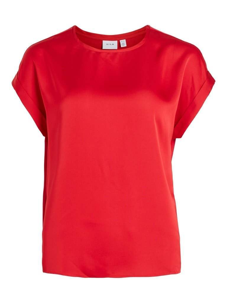Viellette S/S Satin Top Noos - SS24 van Vila – Tops voor dames | Meisjes Brugge