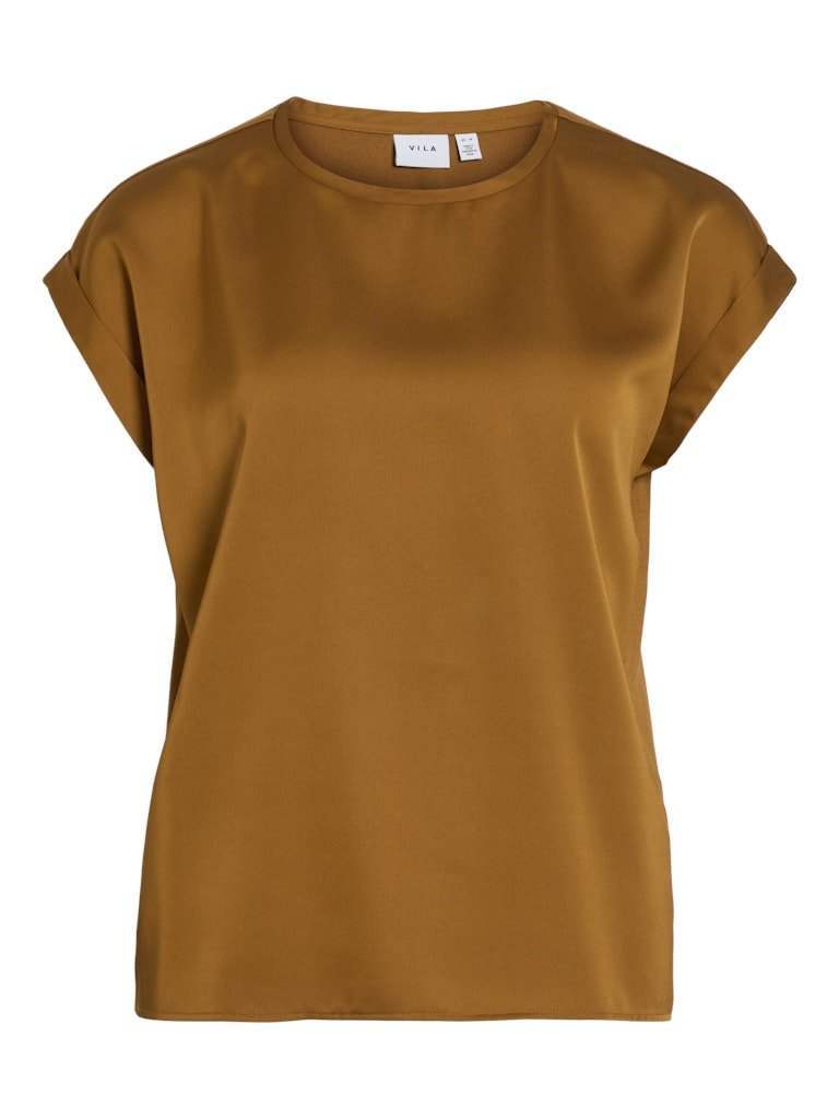 Viellette S/S Satin Top Noos - SS24 van Vila – Tops voor dames | Meisjes Brugge