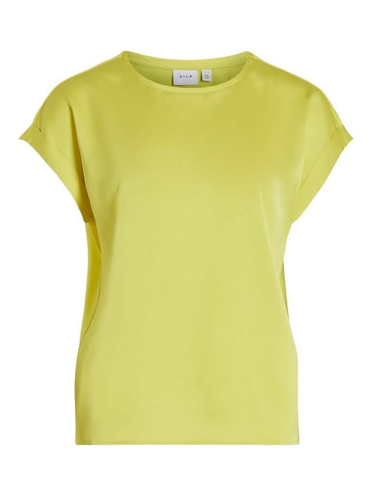 Viellette S/S Satin Top Noos - SS24 - koop Tops van Vila bij Meisjes Brugge