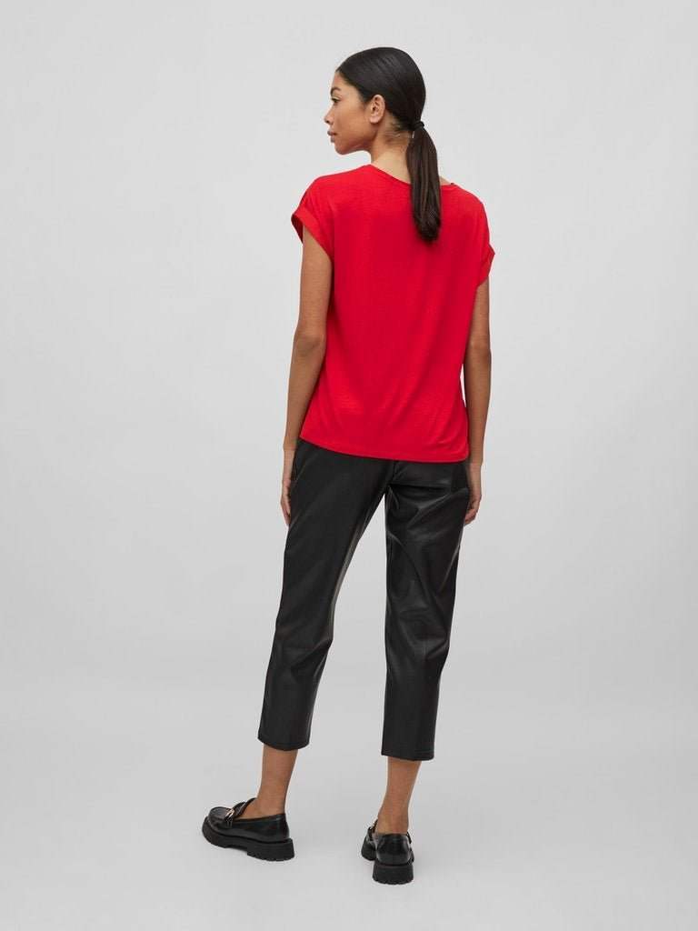 Viellette S/S Satin Top Noos - SS24 van Vila – Tops voor dames | Meisjes Brugge