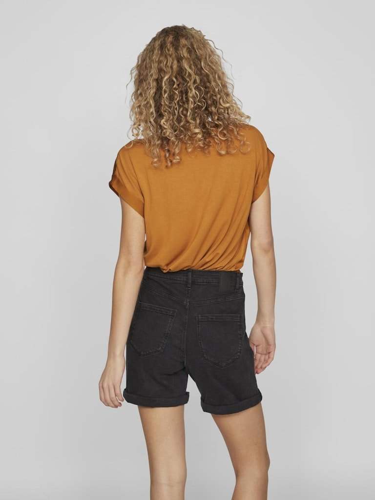 Viellette S/S Satin Top Noos - SS24 - koop Tops van Vila bij Meisjes Brugge