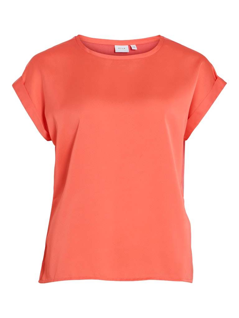 Viellette S/S Satin Top Noos - SS26 van Vila – Tops voor dames | Meisjes Brugge