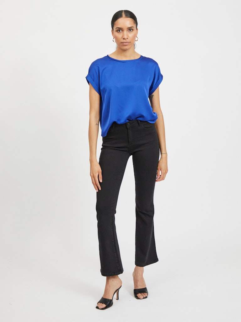 Viellette S/S Satin Top Noos - SS26 van Vila – Tops voor dames | Meisjes Brugge