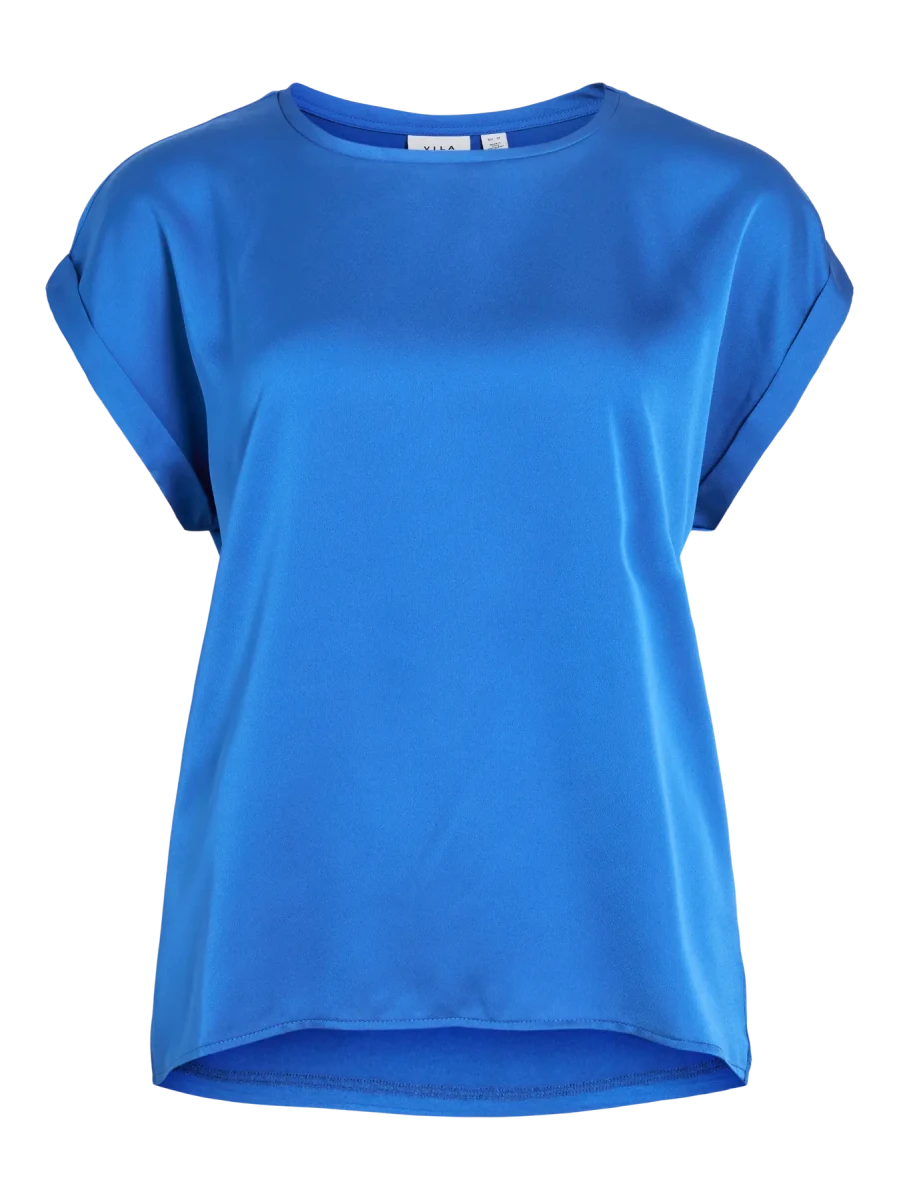Viellette S/S Satin Top Noos - SS26 van Vila – Tops voor dames | Meisjes Brugge