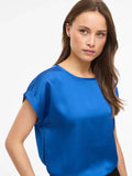 Viellette S/S Satin Top Noos - SS26 – Tops voor dames in kleur | Meisjes