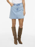Viellly Arie Rw Short Denim Skirt – Rokken voor dames in kleur | Meisjes