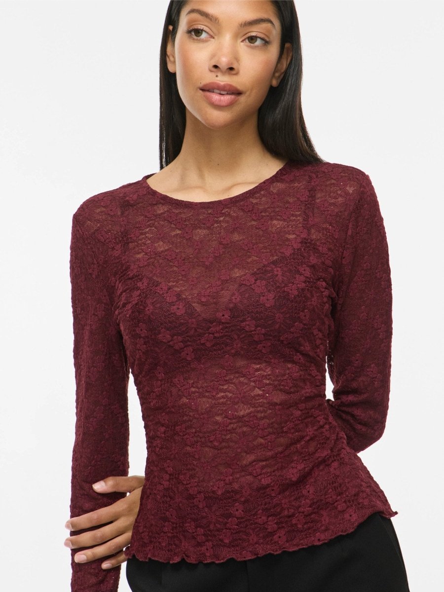 Vifay O-Neck L/S Top Noos van Vila – Tops voor dames | Meisjes Brugge