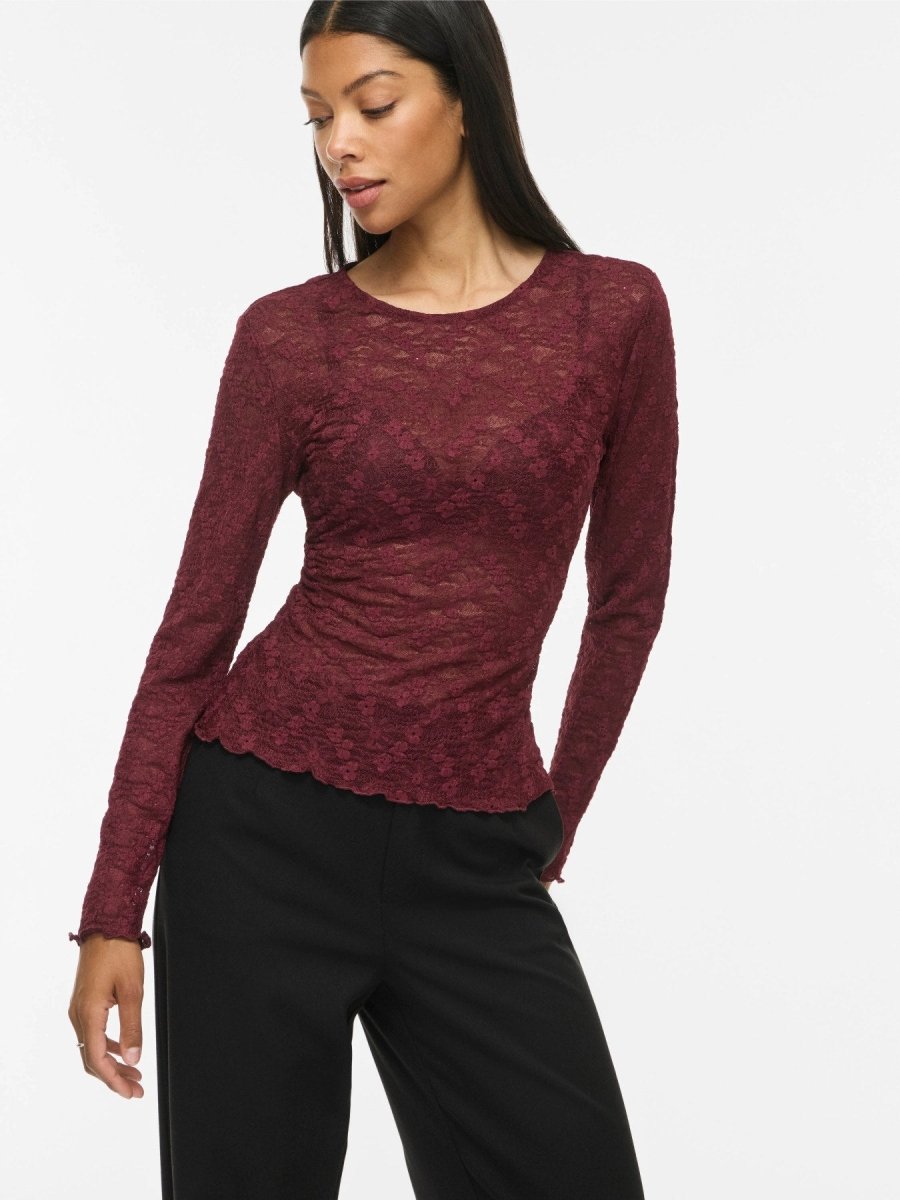 Vifay O-Neck L/S Top Noos van Vila – Tops voor dames | Meisjes Brugge