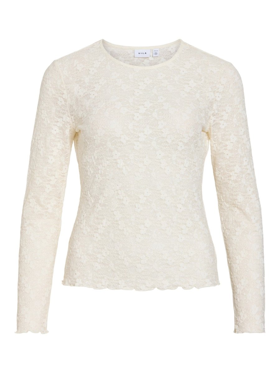 Vifay O-Neck L/S Top Noos van Vila – Tops voor dames | Meisjes Brugge