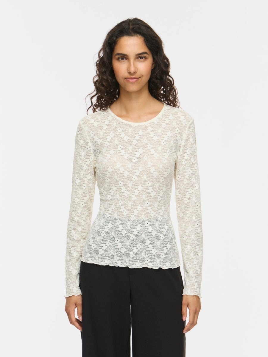 Vifay O-Neck L/S Top Noos van Vila – Tops voor dames | Meisjes Brugge