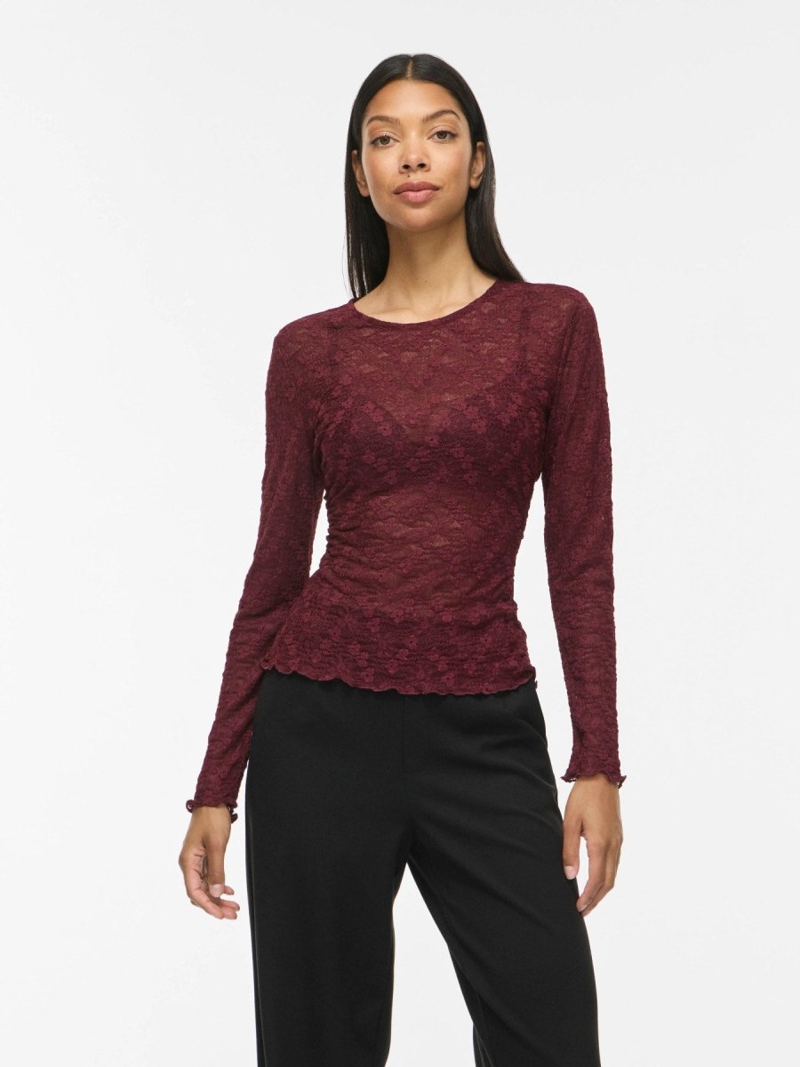 Vifay O-Neck L/S Top Noos van Vila – Tops voor dames | Meisjes Brugge