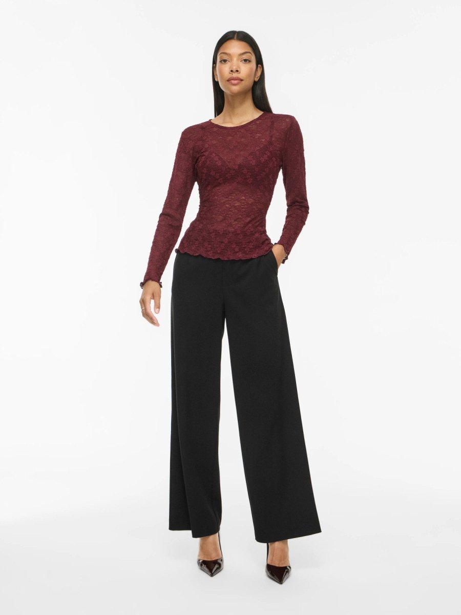 Vifay O-Neck L/S Top Noos van Vila – Tops voor dames | Meisjes Brugge