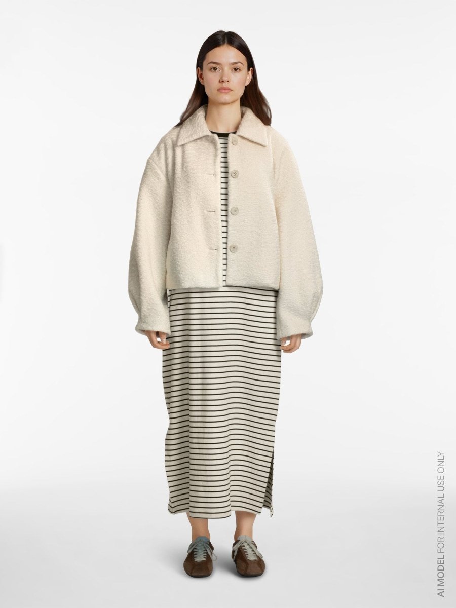 Vifranca L/S Boucle Jacket - koop Jassen van Vila bij Meisjes Brugge