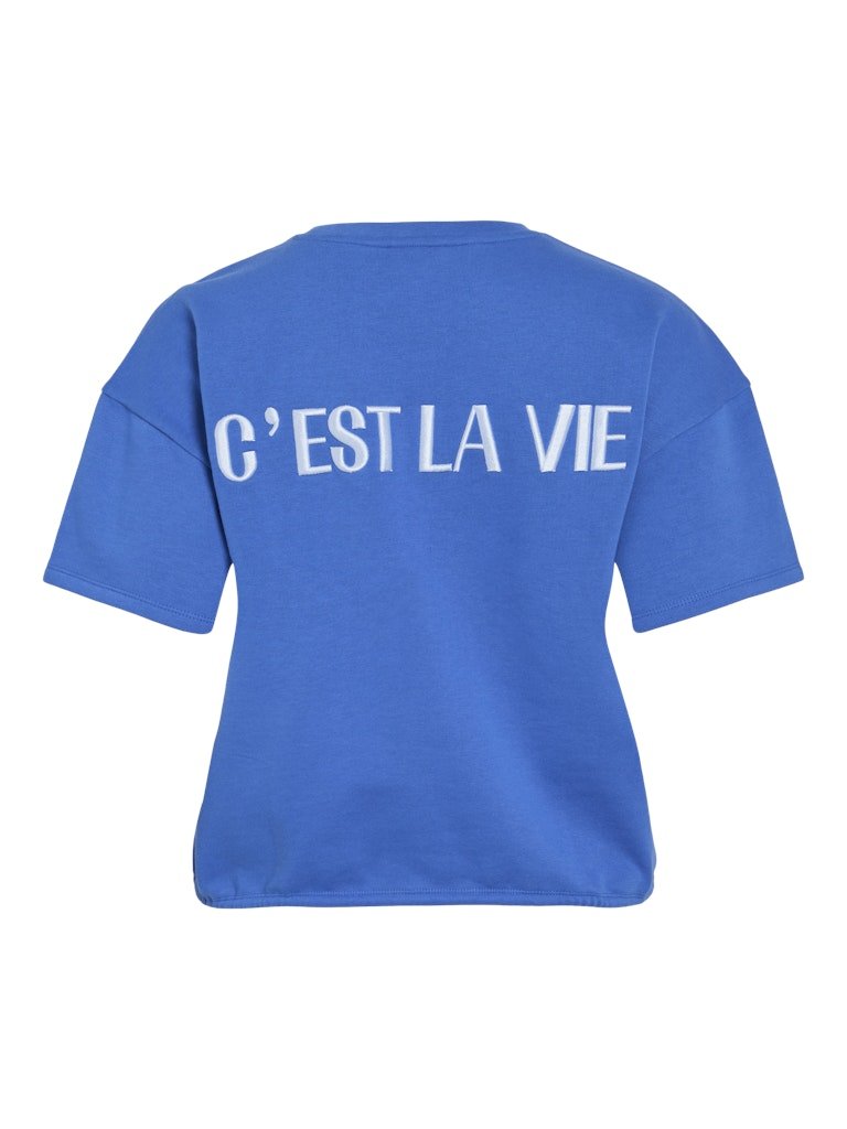 Vifranne S/S Sweat Top - koop Sweaters van Vila bij Meisjes Brugge