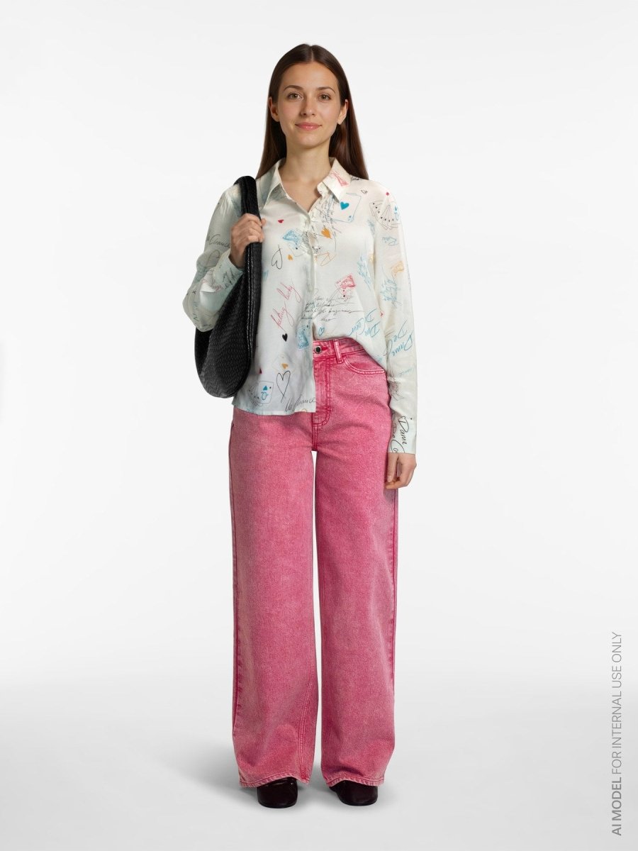Jeans - Vifreya Hw Wide Color Wash Jeans Jaf van Vila