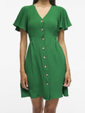 Vigabsen S/S V - Neck Short Dress – Jurken voor dames in kleur | Meisjes