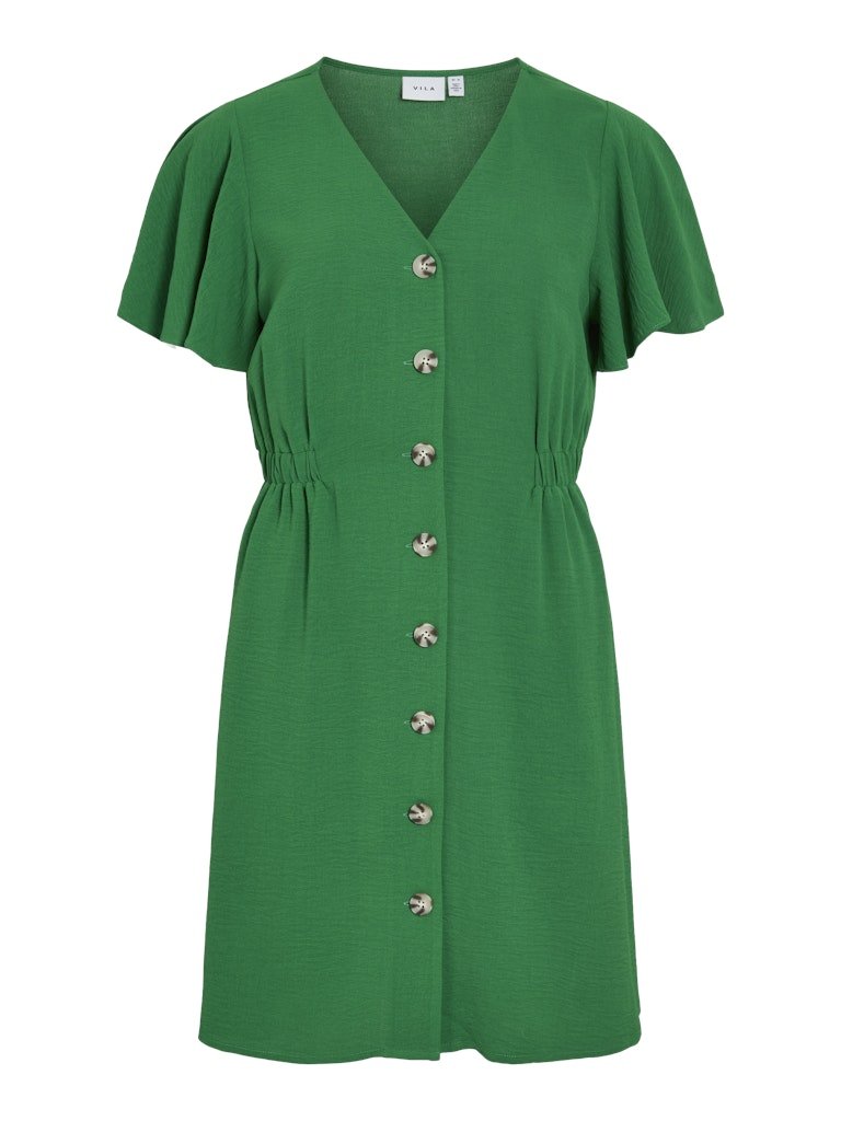 Vigabsen S/S V - Neck Short Dress – Jurken voor dames in kleur | Meisjes