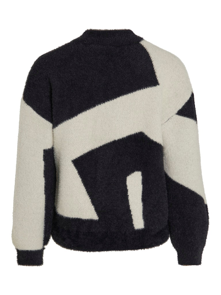 Pulls - Vigrace L/S High Neck Knit Pullover van Vila