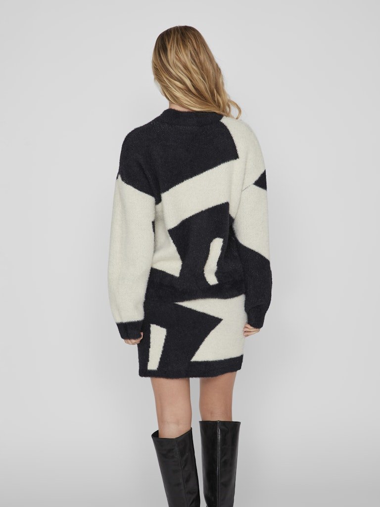 Pulls - Vigrace L/S High Neck Knit Pullover van Vila