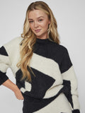 Pulls - Vigrace L/S High Neck Knit Pullover van Vila