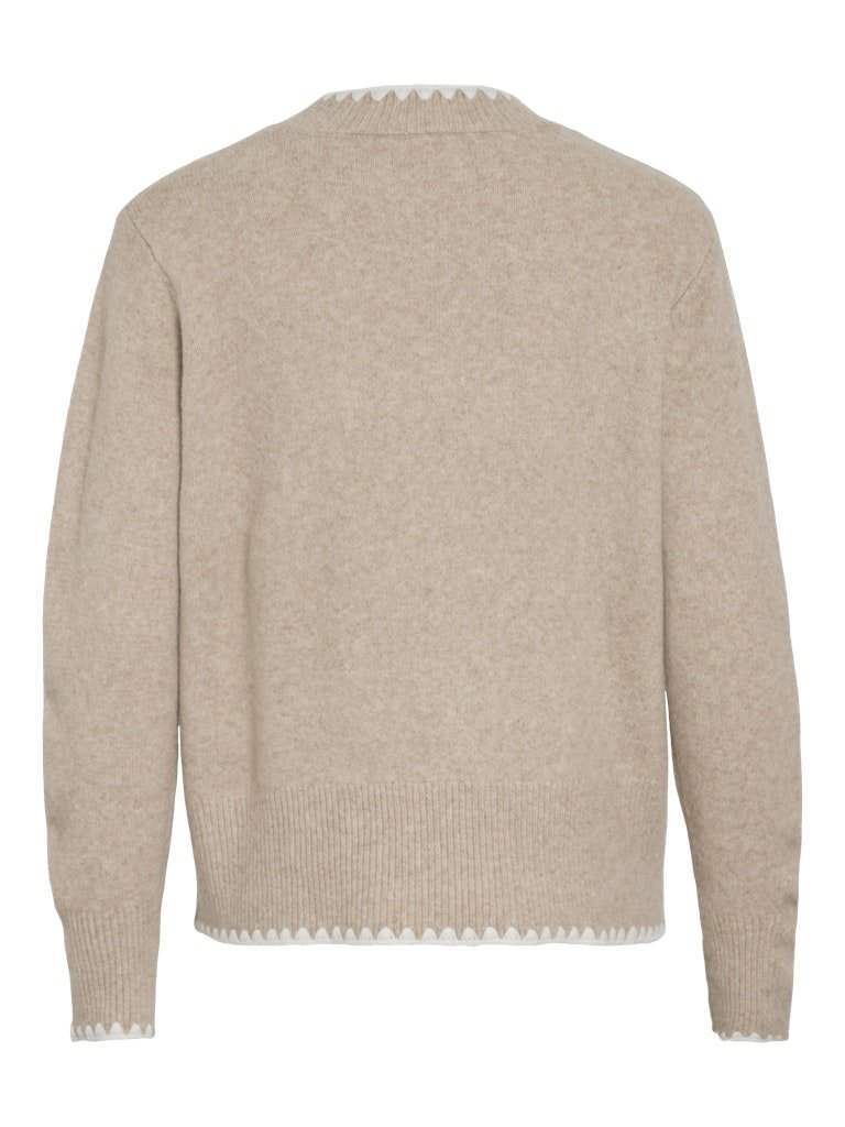 Vihefna Stitch Detail Knit Top - koop Pulls van Vila bij Meisjes Brugge