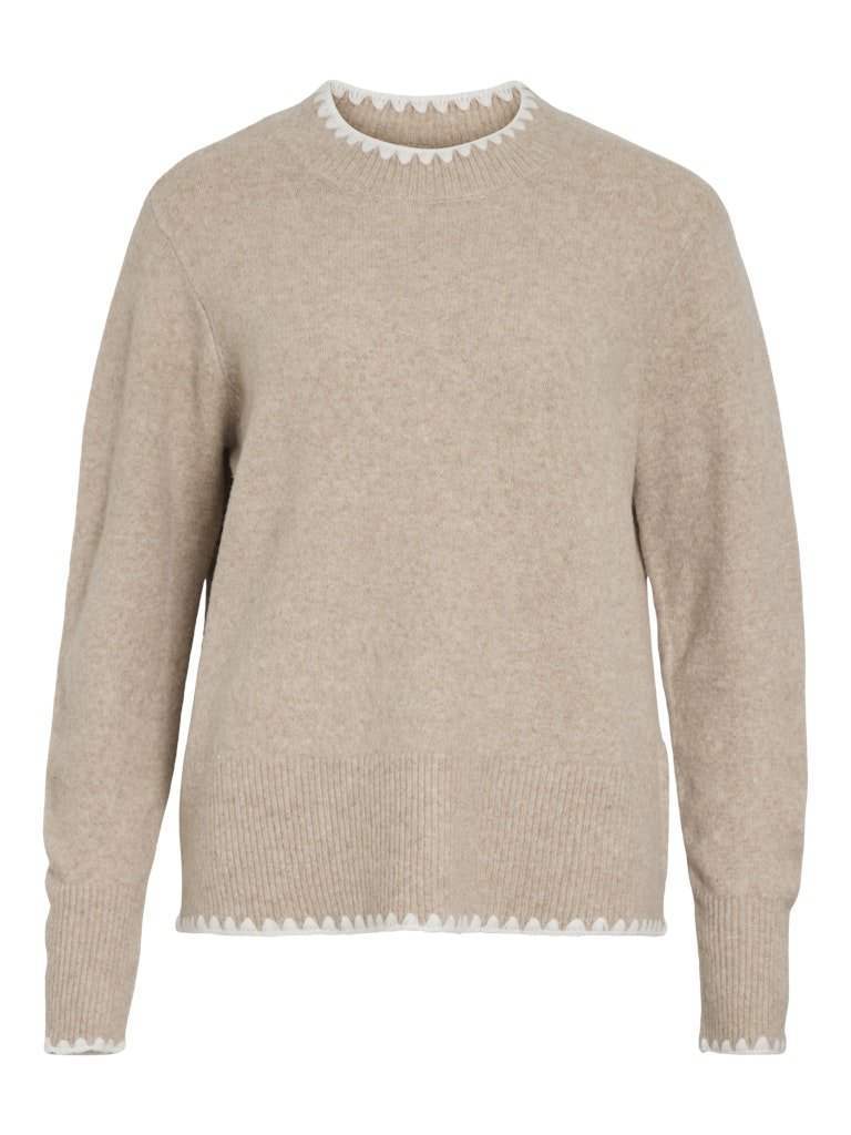 Vihefna Stitch Detail Knit Top van Vila – Pulls voor dames | Meisjes Brugge