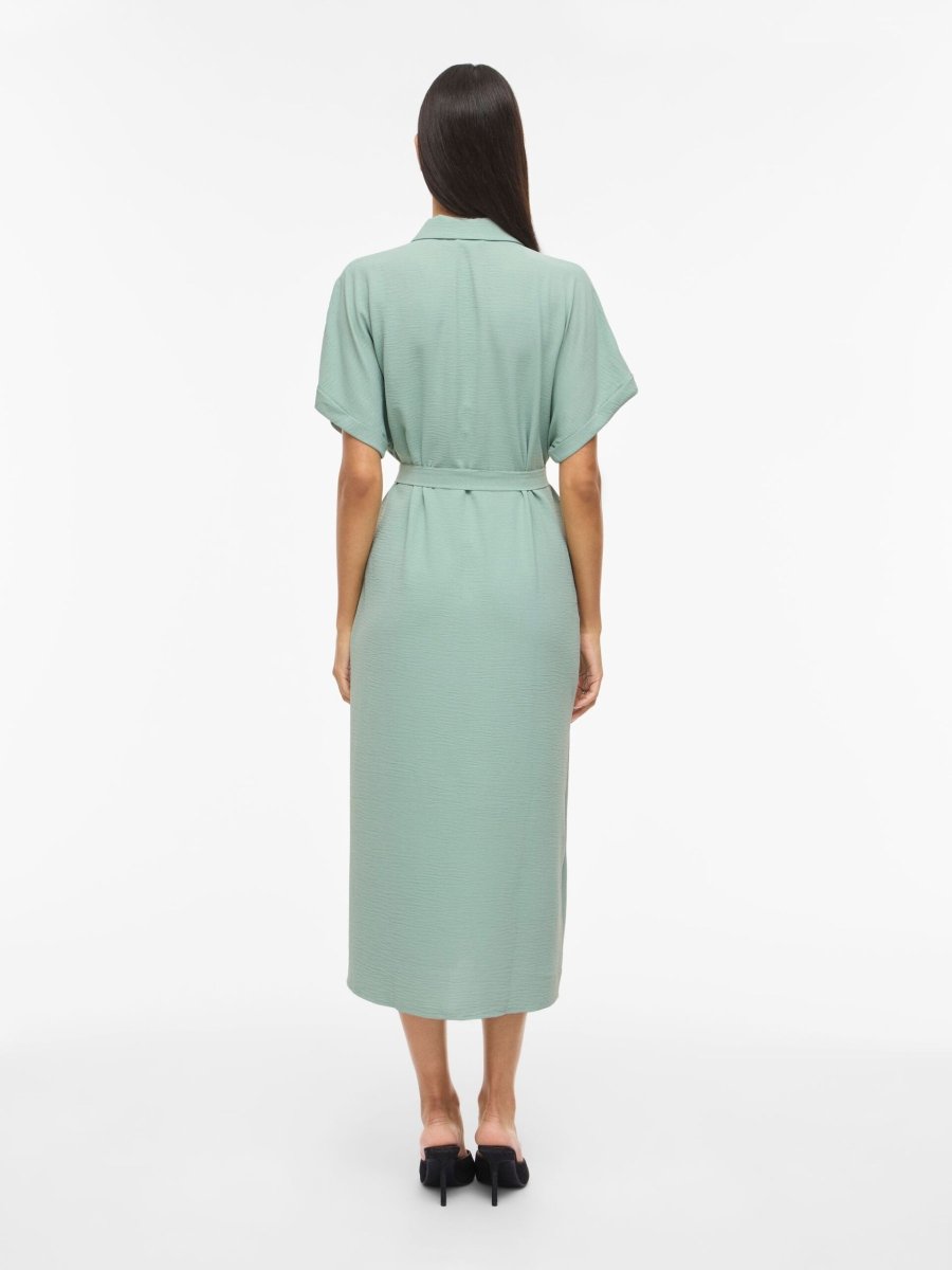 Vijacota S/S Midi Shirt Dress van Vila – Jurken voor dames | Meisjes Brugge