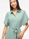 Vijacota S/S Midi Shirt Dress van Vila – Jurken voor dames | Meisjes Brugge