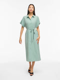 Vijacota S/S Midi Shirt Dress van Vila – Jurken voor dames | Meisjes Brugge