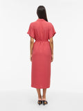 Vijacota S/S Midi Shirt Dress van Vila – Jurken voor dames | Meisjes Brugge