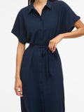 Vijacota S/S Midi Shirt Dress van Vila – Jurken voor dames | Meisjes Brugge