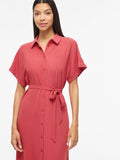 Vijacota S/S Midi Shirt Dress van Vila – Jurken voor dames | Meisjes Brugge