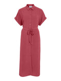 Vijacota S/S Midi Shirt Dress van Vila – Jurken voor dames | Meisjes Brugge